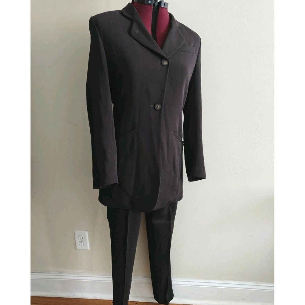 Vintage‎ Migoscha Women's Wool Suit Plum Purple Blazer Jacket Trouser Set Sz 38